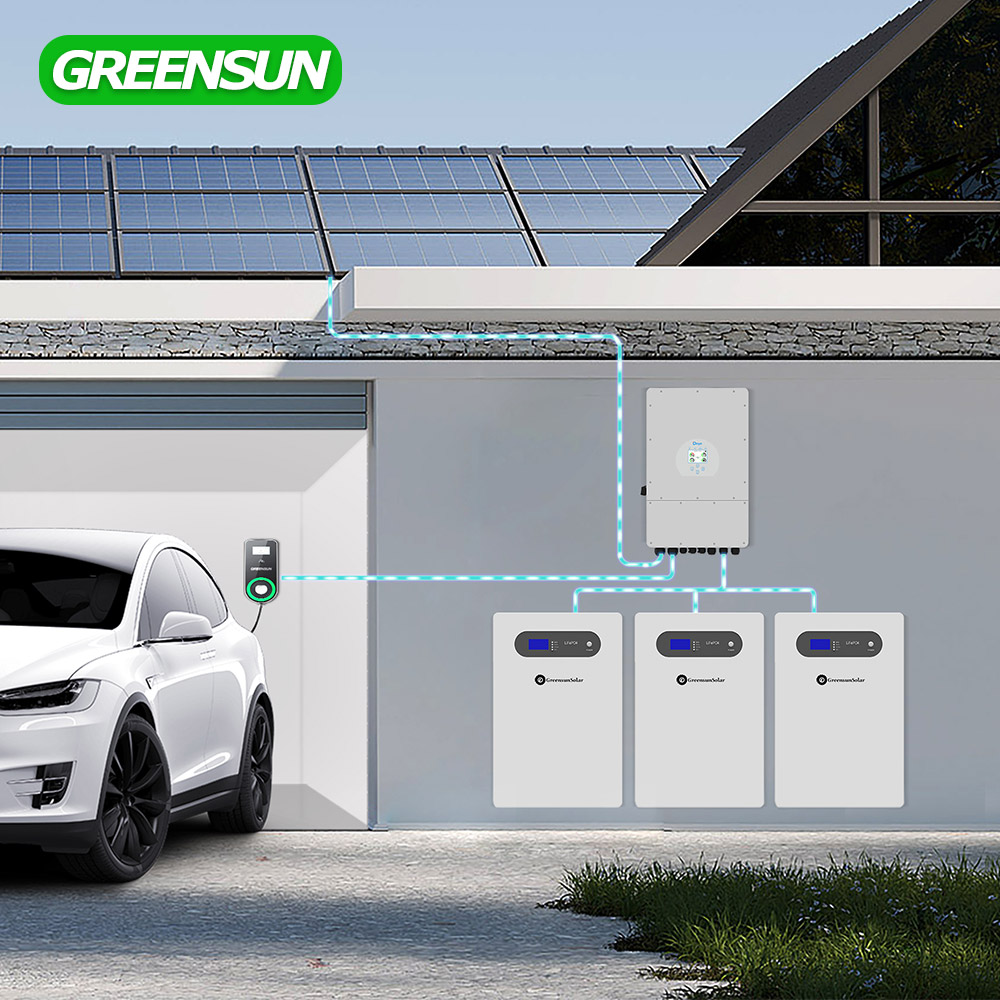 51.2V 200Ah 壁挂式磷酸铁锂电池适用于10 Kw 太阳能系统