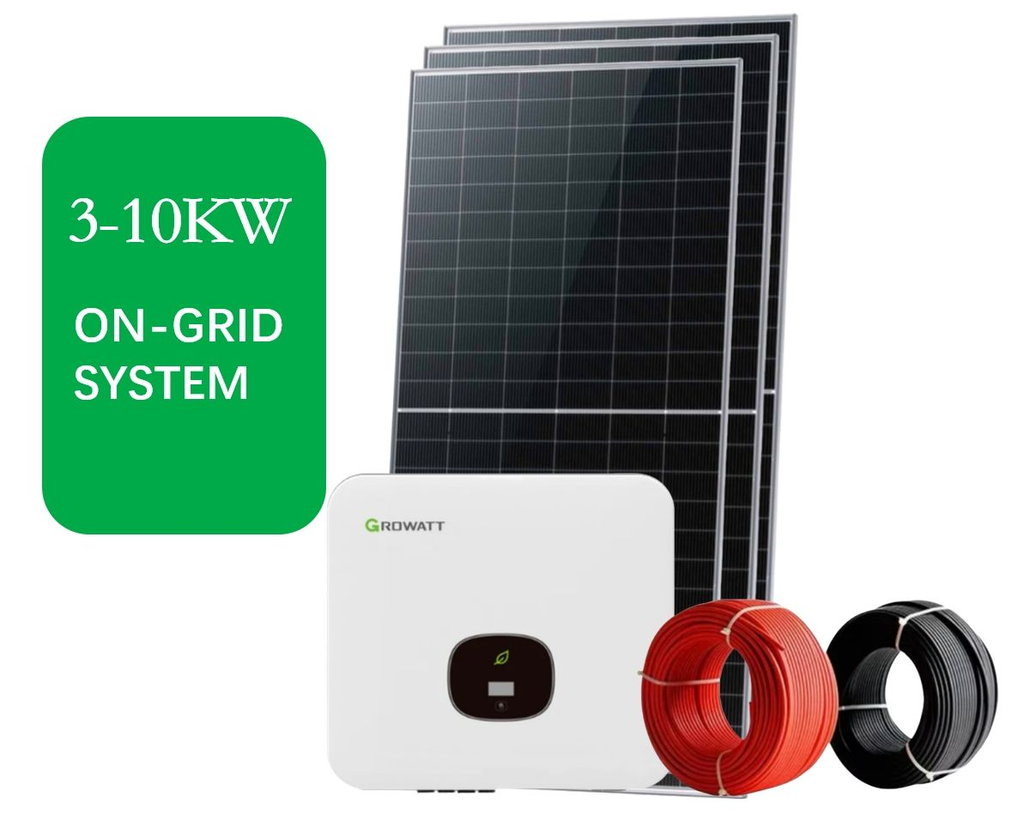 Customized on Grid Solar System Kit 3Kw 5kw 8kw 10kw Solar Photovoltaic Power Energy System for Home Factory Price